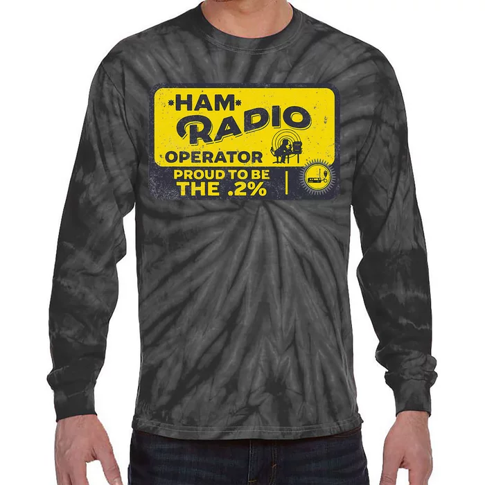 Ham Radio Operator For Signalers And Technicians Tie-Dye Long Sleeve Shirt