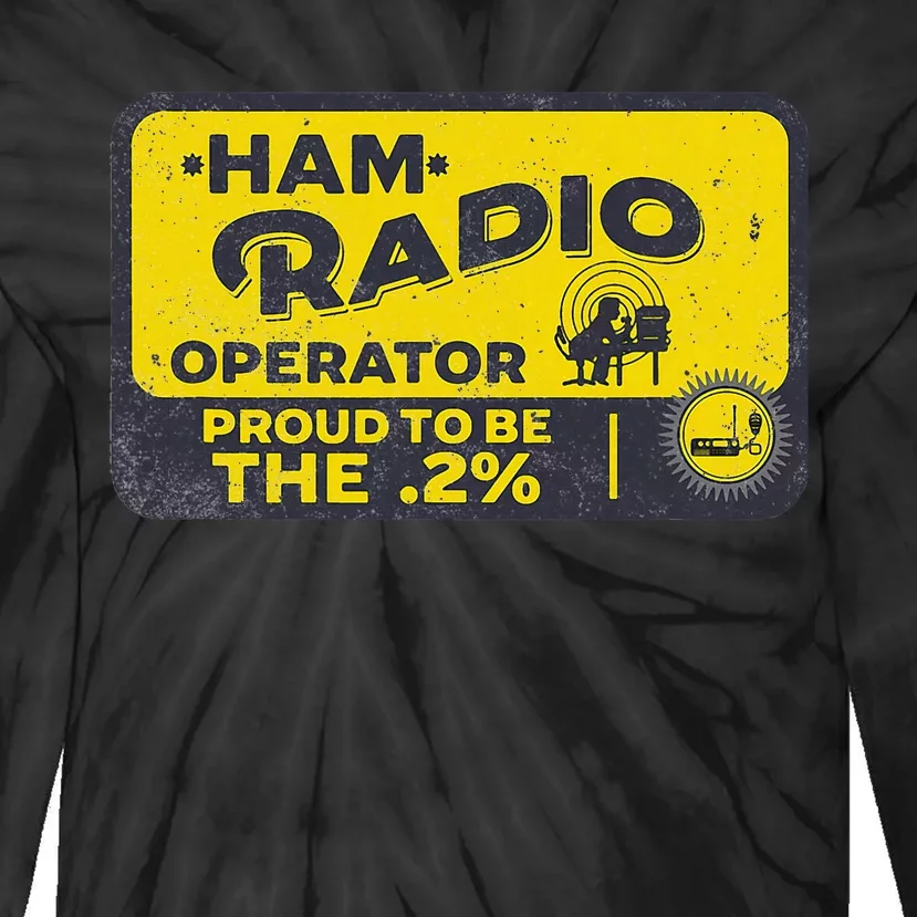 Ham Radio Operator For Signalers And Technicians Tie-Dye Long Sleeve Shirt