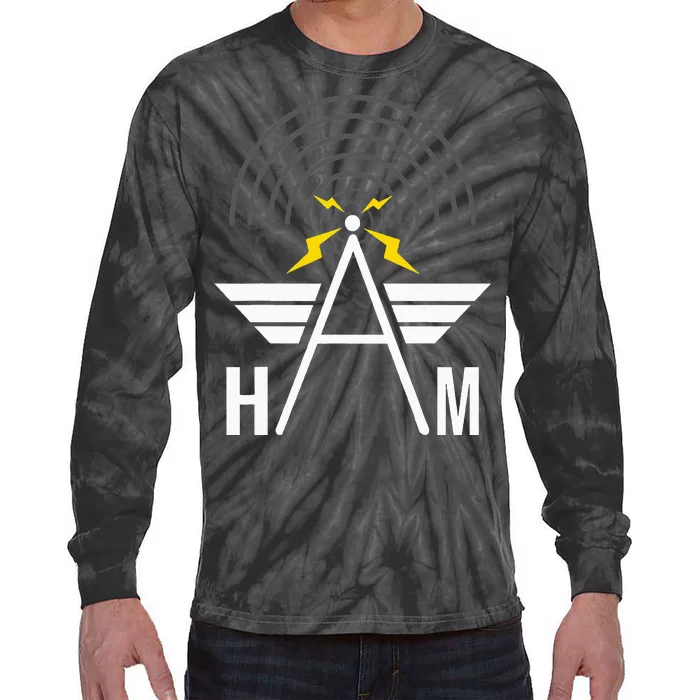 Ham Radio Operator Amateur Radio Enthusiast Tie-Dye Long Sleeve Shirt