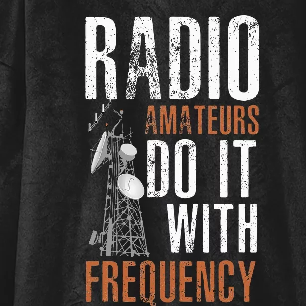 ham radio operator for ham radio amateur and funny ham radio Hooded Wearable Blanket