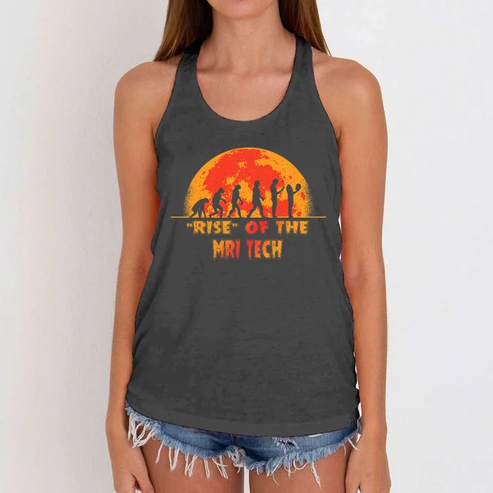 Halloween Rise Of The Mri Tech Job Coworker Women's Knotted Racerback Tank