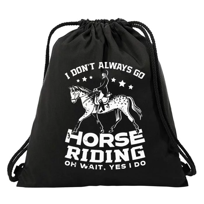 Horse Riding Owner Outfit Equestrian Horse Lover Drawstring Bag