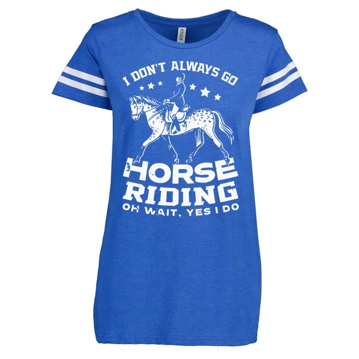 Horse Riding Owner Outfit Equestrian Horse Lover Enza Ladies Jersey Football T-Shirt