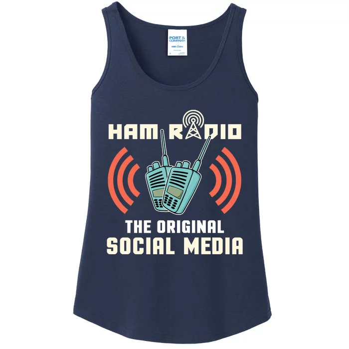 Ham Radio Operator CB Radio Funny Ladies Essential Tank