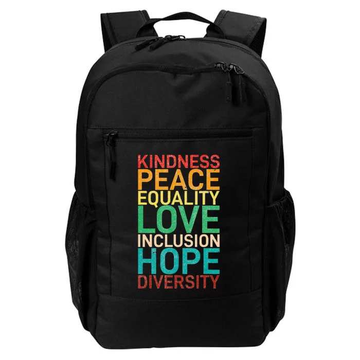 Human Rights Peace Inclusion Love Equality Daily Commute Backpack