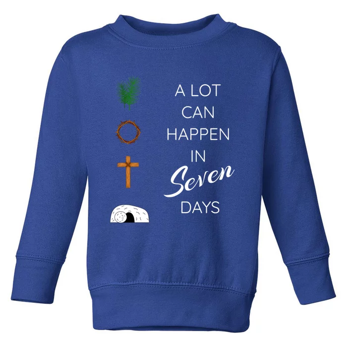 His Risen Palm Sunday Holy Week Good Friday Easter Gift Toddler Sweatshirt