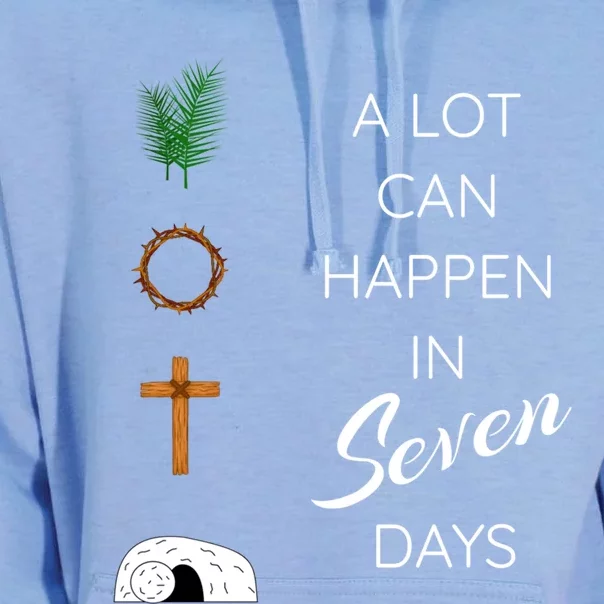 His Risen Palm Sunday Holy Week Good Friday Easter Gift Unisex Surf Hoodie