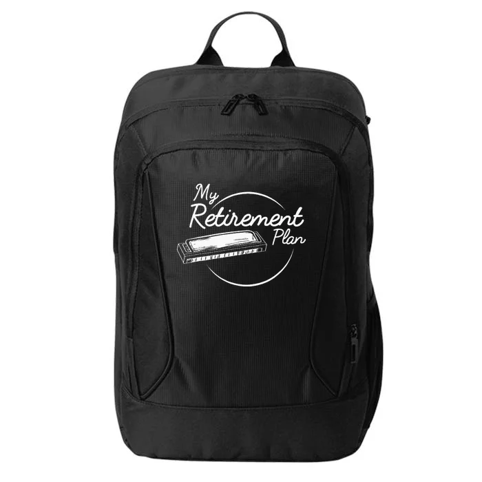 Harmonica Retirement Plan I Mouth Organ Gift City Backpack