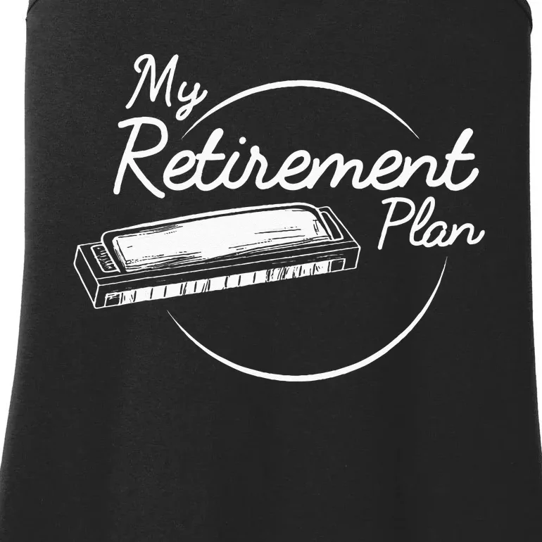 Harmonica Retirement Plan I Mouth Organ Gift Ladies Essential Tank