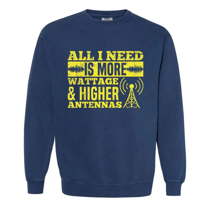 HAM Radio Professional Design for a Ham radio Garment-Dyed Sweatshirt