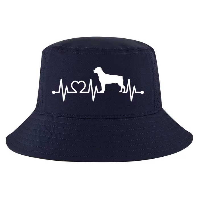 Heartbeat Rott Rottie Rottweiler Pulse For Dog Owners Ecg Gift Cool Comfort Performance Bucket Hat