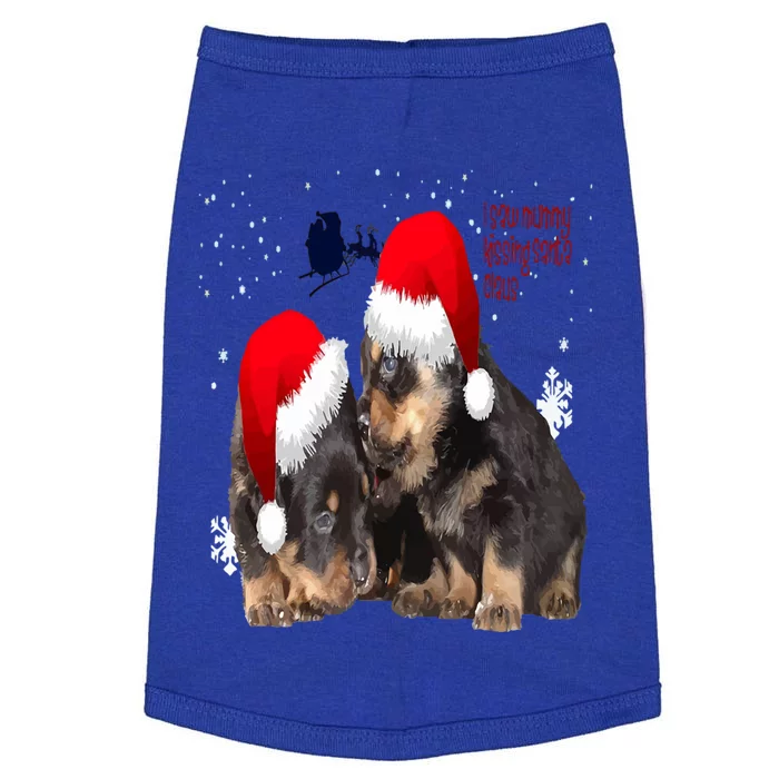 Holiday Ready Rottweilers A Puppy First Christmas Gift Doggie Tank