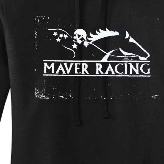 Horse Racing Racehorse Mavers Racing Racing Jockey Women's Pullover Hoodie