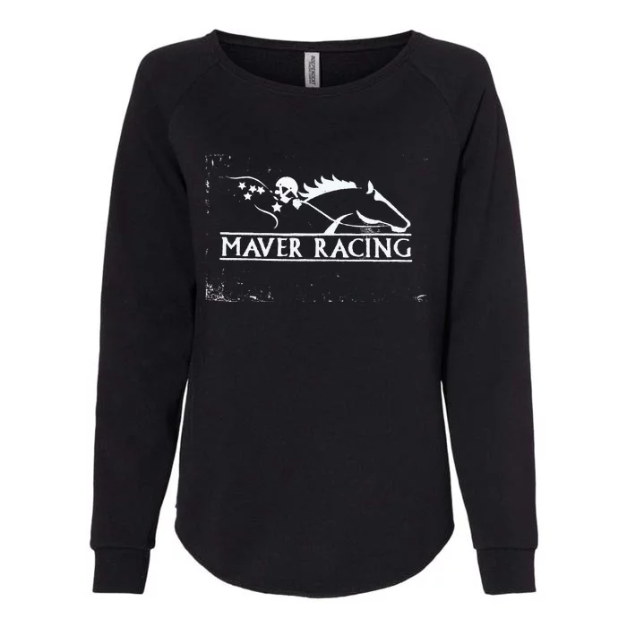 Horse Racing Racehorse Mavers Racing Racing Jockey Womens California Wash Sweatshirt