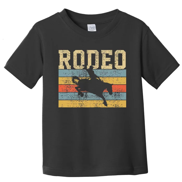 Horse Riding Retro Vintage Western Country Toddler T-Shirt