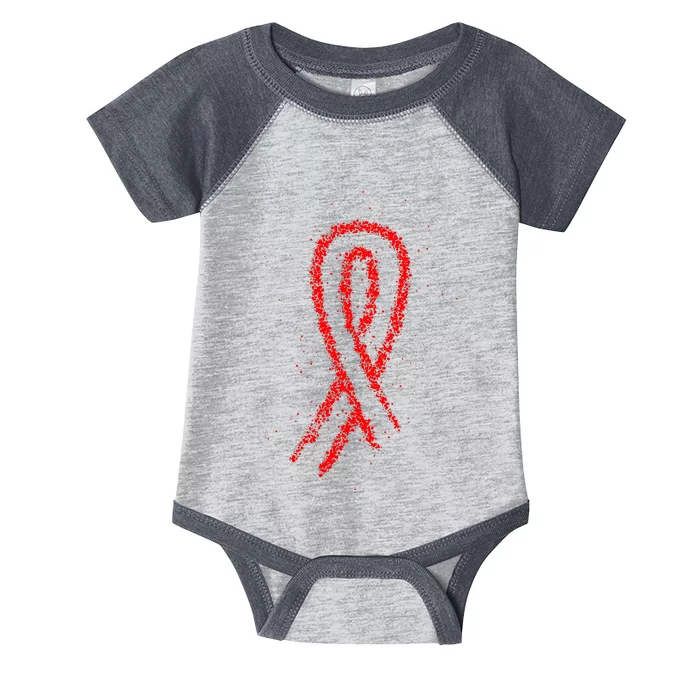 Hiv Red Ribbon World Aids Day Infant Baby Jersey Bodysuit