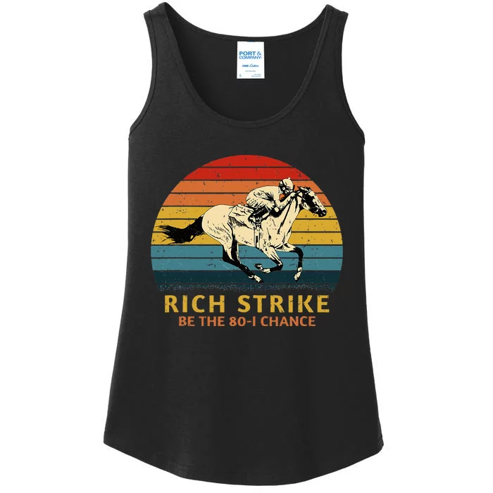 Horse Racing Rich Strike Be The 801 Chance Derby Winner Ladies Essential Tank