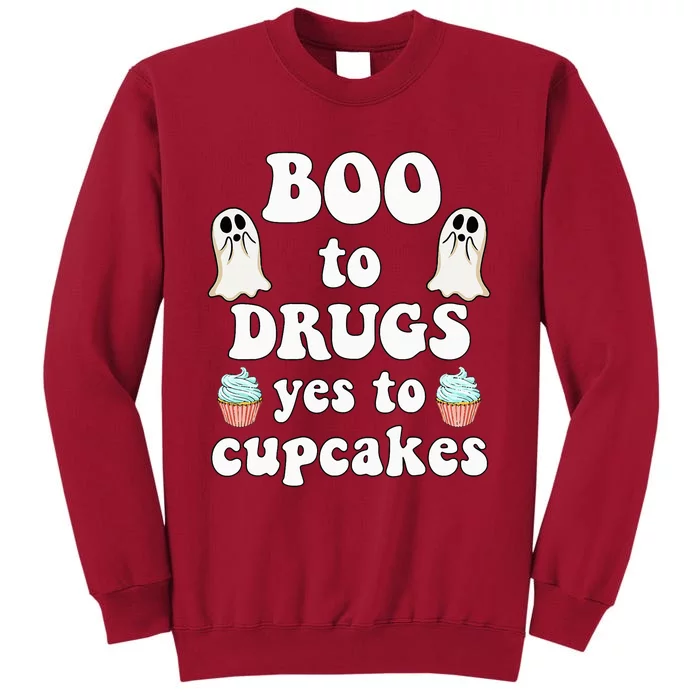 Halloween Red Ribbon Week Say BOO To Say Yes To Cupcakes Tall Sweatshirt