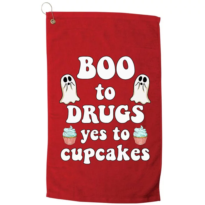 Halloween Red Ribbon Week Say BOO To Say Yes To Cupcakes Platinum Collection Golf Towel