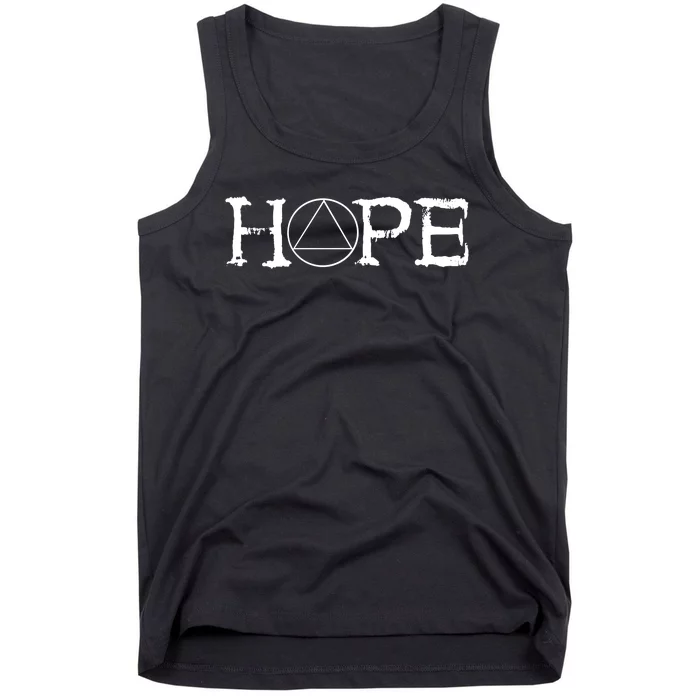 Hope Recover Sobriety Recovery Alcoholic Sober Tank Top