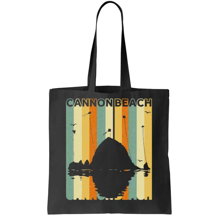 Haystack Rock Souvenir Cannon Beach Tote Bag