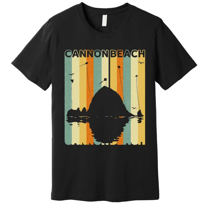 Haystack Rock Souvenir Cannon Beach Premium T-Shirt