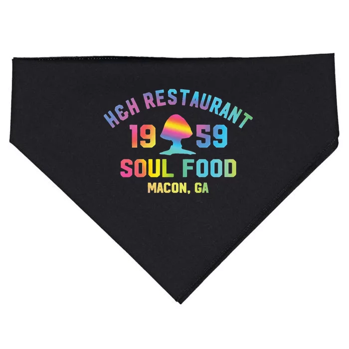 H&H Restaurant Soul Food Macon Ga 1959 USA-Made Doggie Bandana