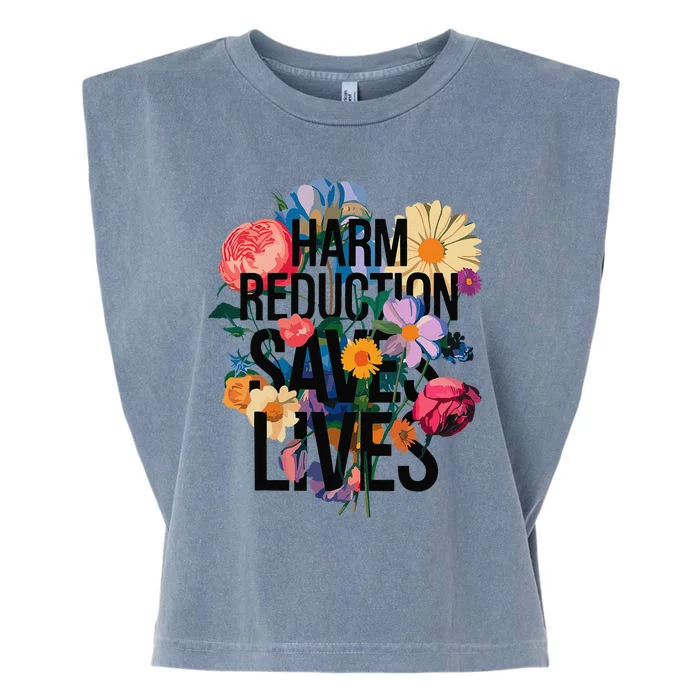 Harm Reduction Saves Lives Mental Health Awareness Month Garment-Dyed Women's Muscle Tee