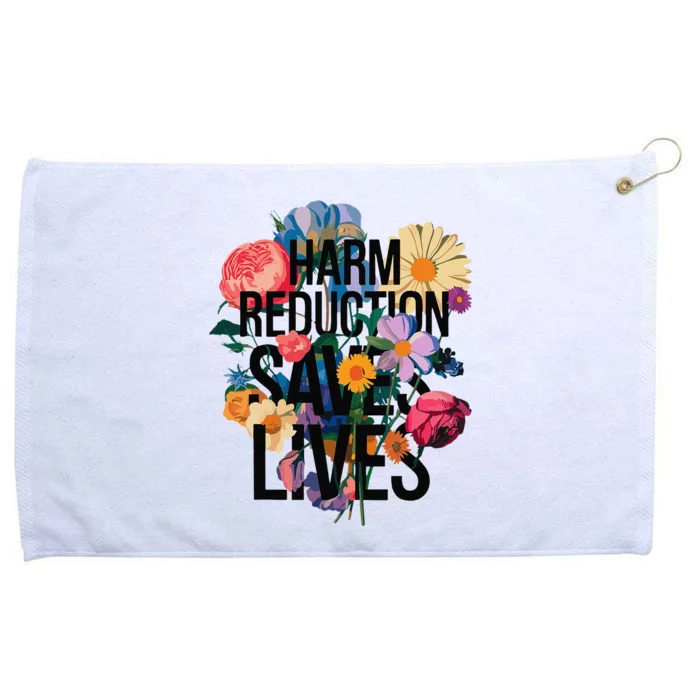 Harm Reduction Saves Lives Mental Health Awareness Month Grommeted Golf Towel