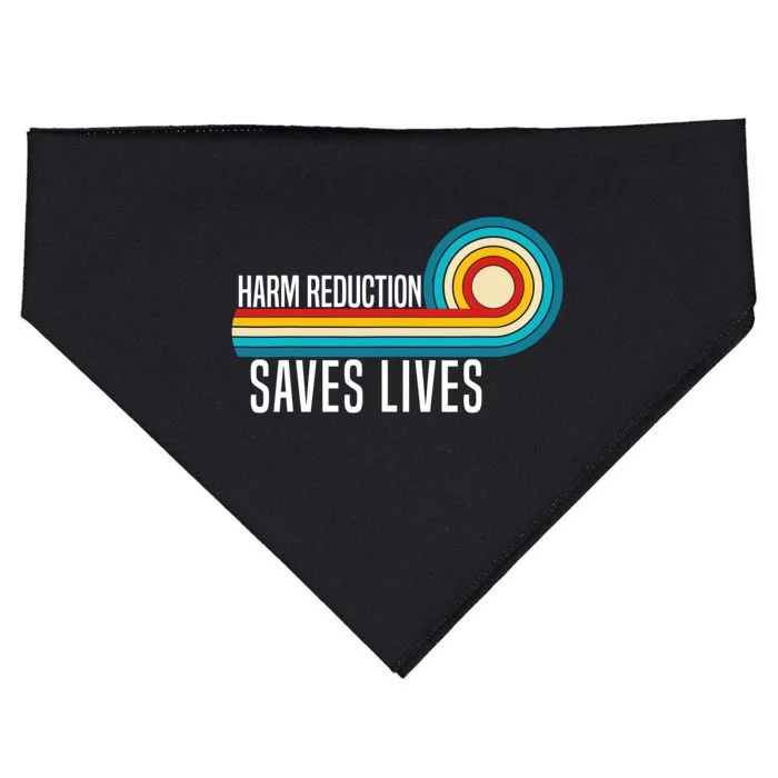 Harm Reduction Saves Lives Inspirational Sayings USA-Made Doggie Bandana