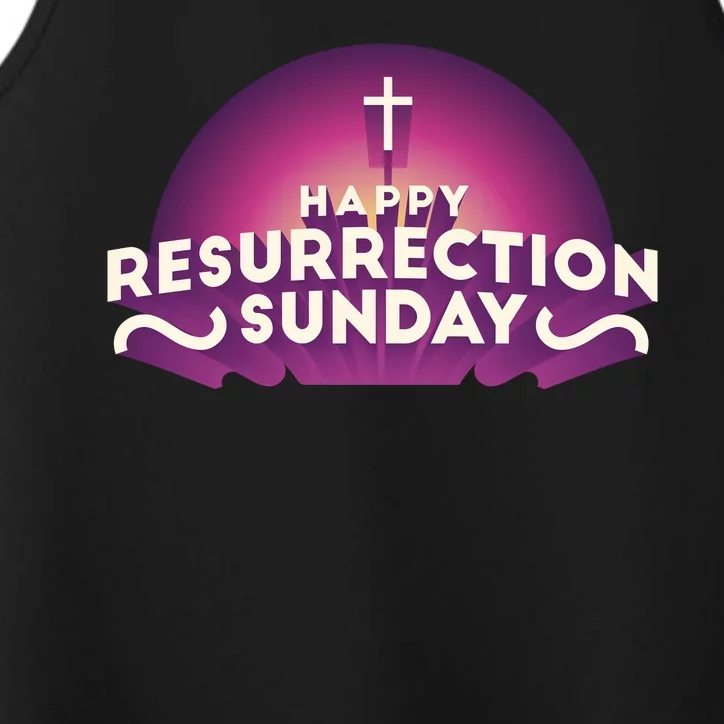 Happy Resurrection Sunday Cross Performance Tank