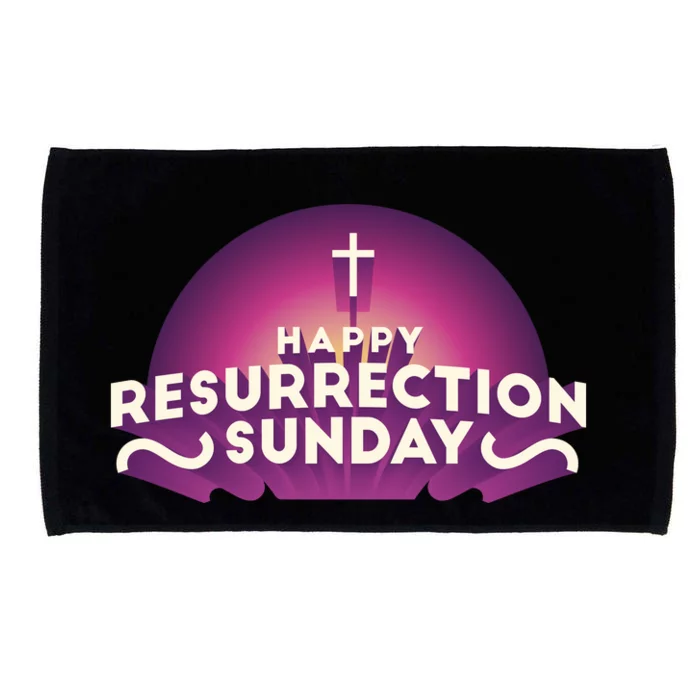 Happy Resurrection Sunday Cross Microfiber Hand Towel