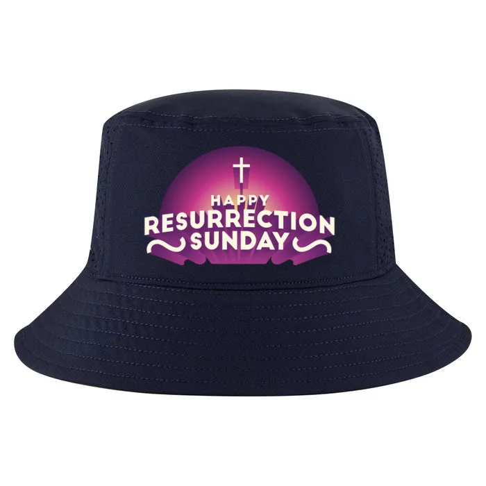 Happy Resurrection Sunday Cross Cool Comfort Performance Bucket Hat