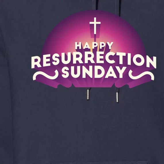 Happy Resurrection Sunday Cross Premium Hoodie