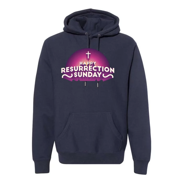 Happy Resurrection Sunday Cross Premium Hoodie