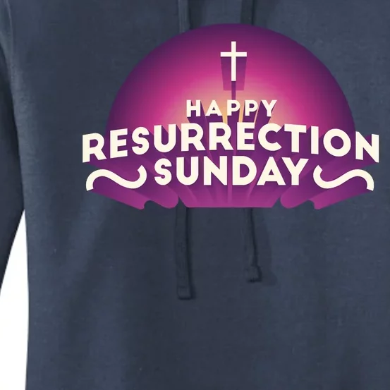 Happy Resurrection Sunday Cross Women's Pullover Hoodie