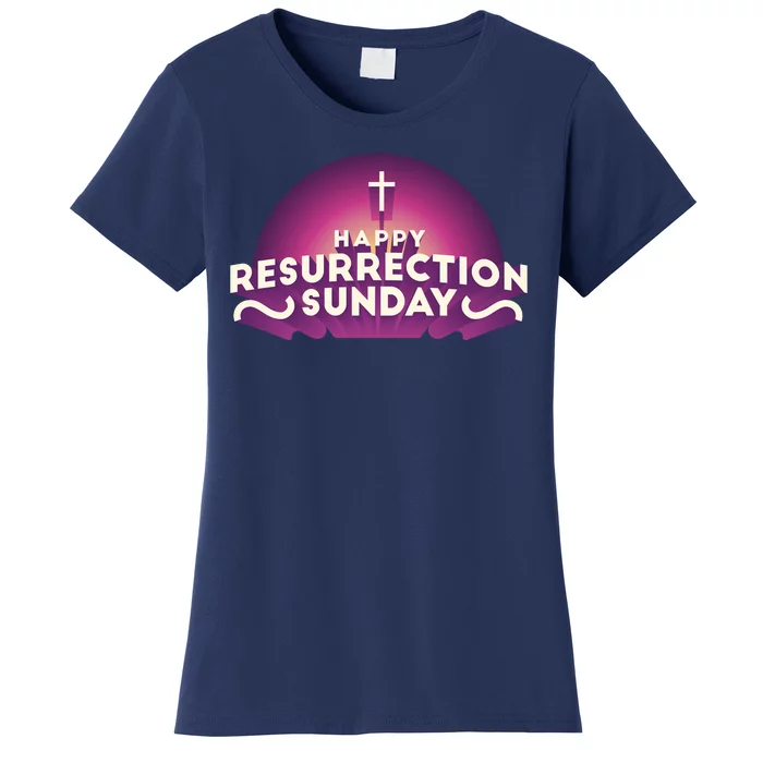 Happy Resurrection Sunday Cross Women's T-Shirt