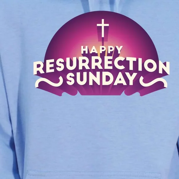 Happy Resurrection Sunday Cross Unisex Surf Hoodie