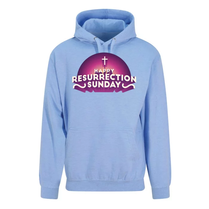 Happy Resurrection Sunday Cross Unisex Surf Hoodie