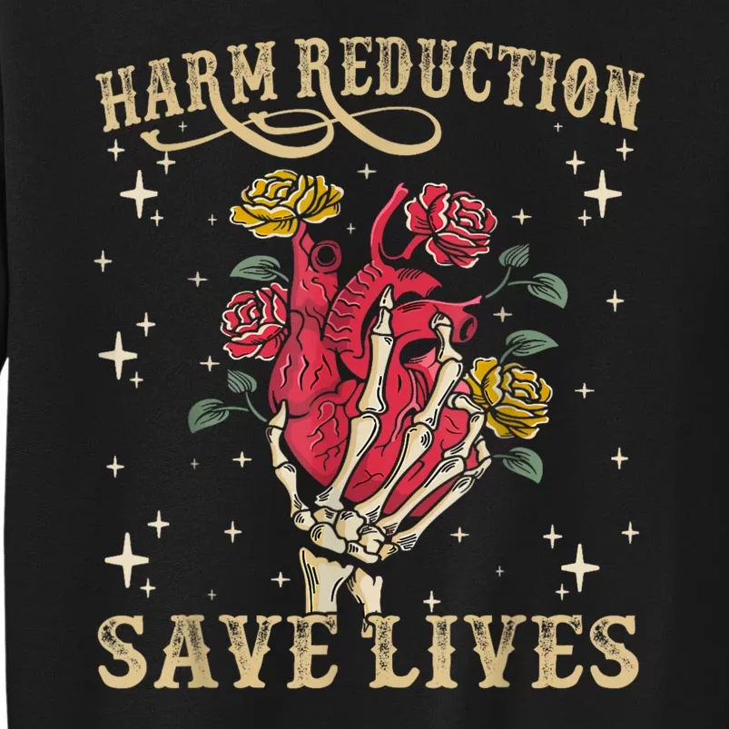 Harm Reduction Save Lives Skeleton Sweatshirt