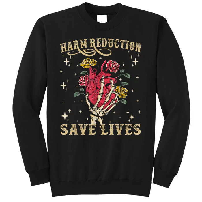 Harm Reduction Save Lives Skeleton Sweatshirt