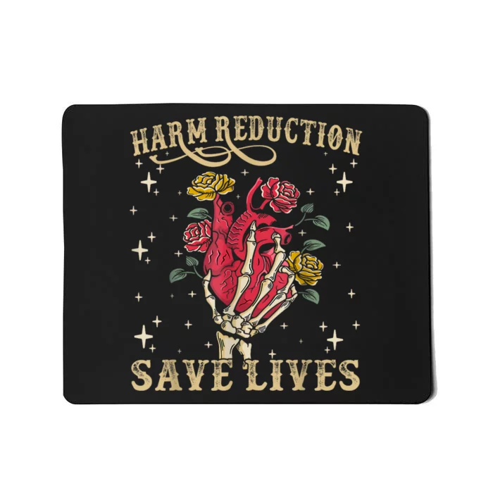 Harm Reduction Save Lives Skeleton Mousepad