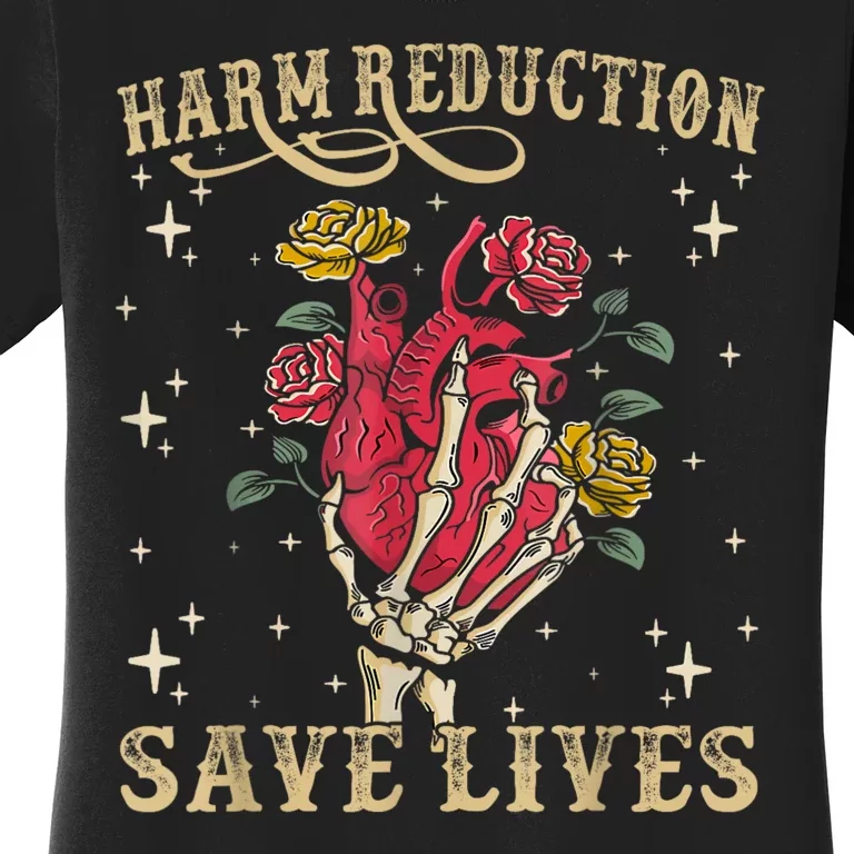 Harm Reduction Save Lives Skeleton Women's T-Shirt