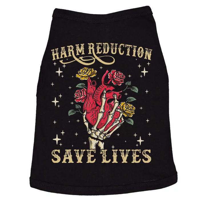 Harm Reduction Save Lives Skeleton Doggie Tank