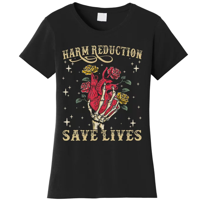 Harm Reduction Save Lives Skeleton Women's T-Shirt