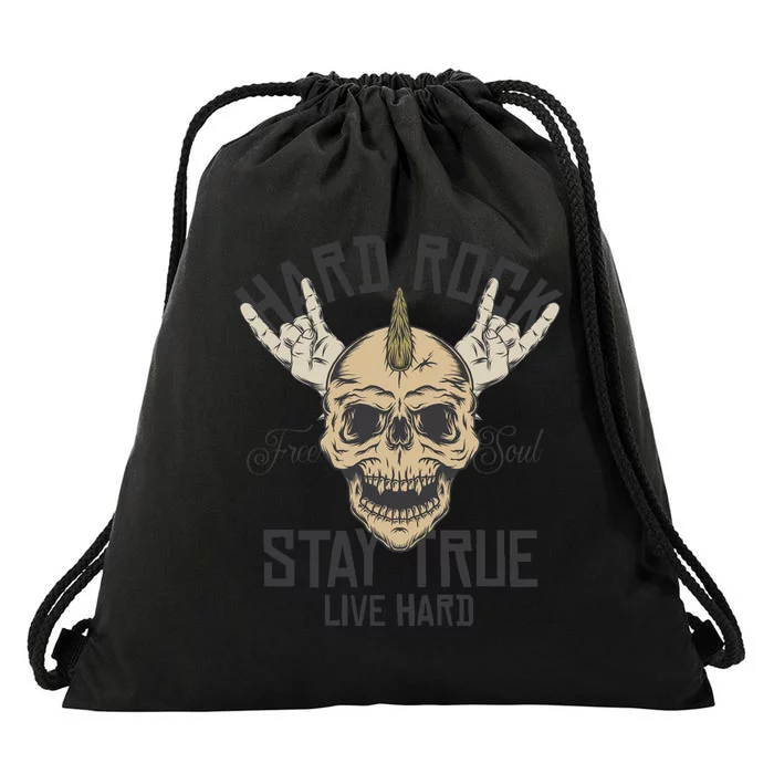 Hard Rock Stay True Drawstring Bag