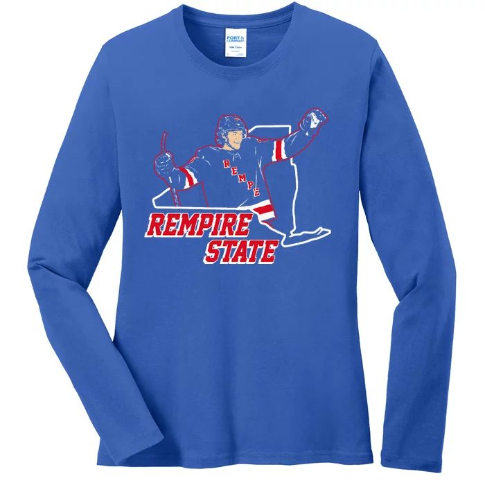 Hockey Rempire State New York Ladies Long Sleeve Shirt