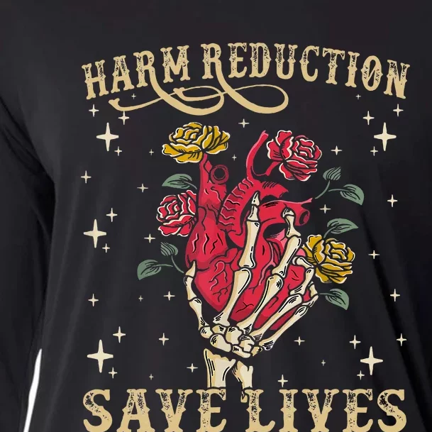 Harm Reduction Save Lives Skeleton Cooling Performance Long Sleeve Crew