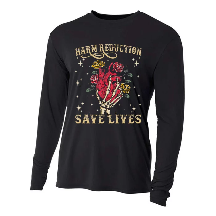 Harm Reduction Save Lives Skeleton Cooling Performance Long Sleeve Crew