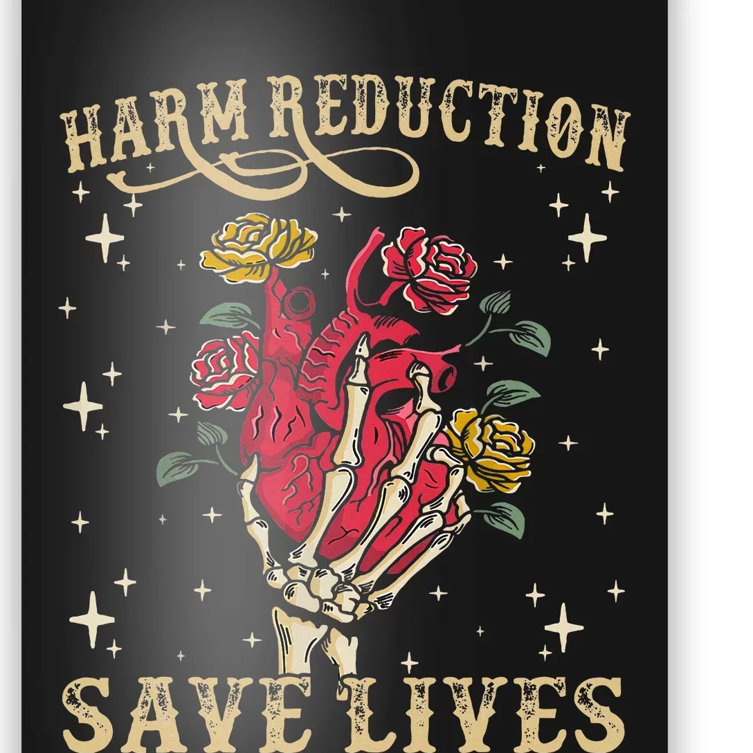 Harm Reduction Save Lives Skeleton Poster